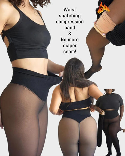 Viral One-Seam Shaping Fleece Leggings 1